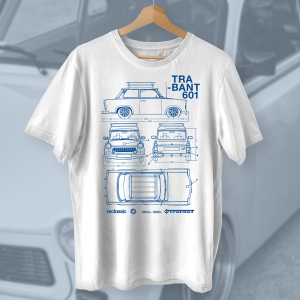 Ciuch 1 Koszulka Trabant 601 blue print