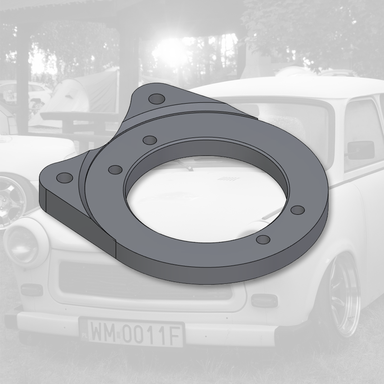 Trabant 601 - adapter hamulców przod