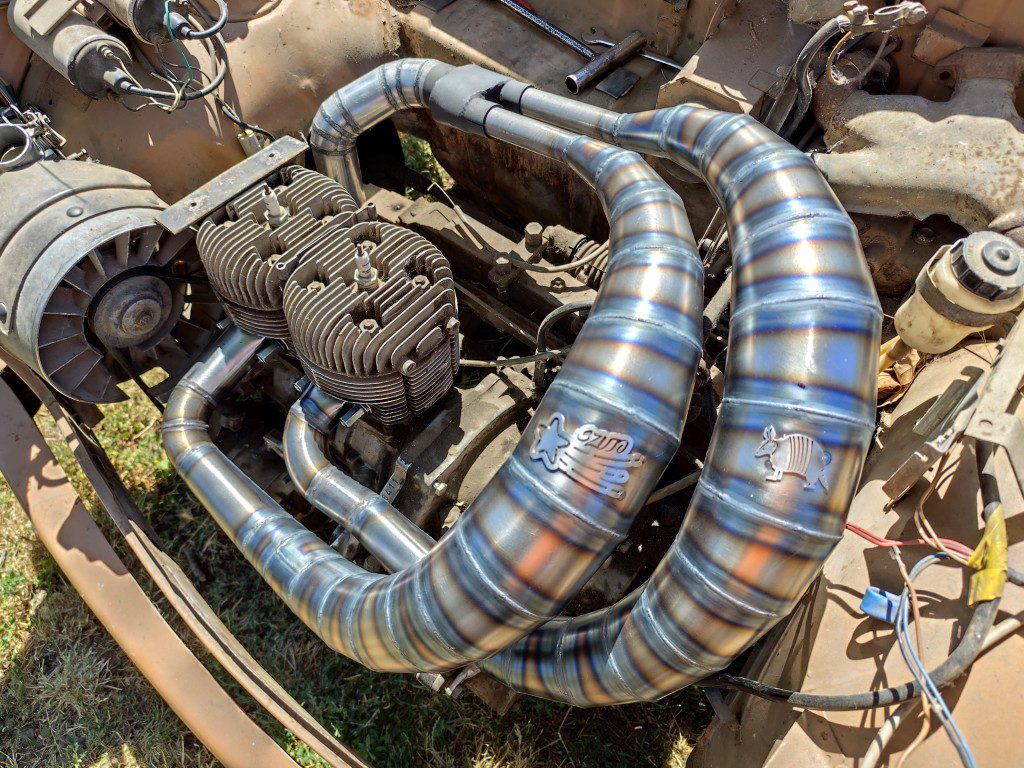 Trabant 601 – podwójny sportowy układ wydechowy Armadillo - obrazek 3