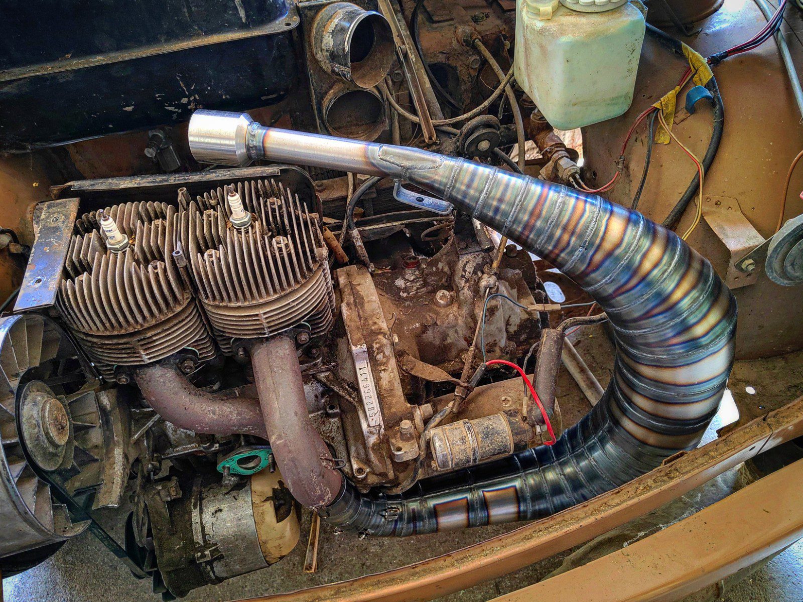 Trabant 601 – sportowy kolektor i układ wydechowy GP - obrazek 2